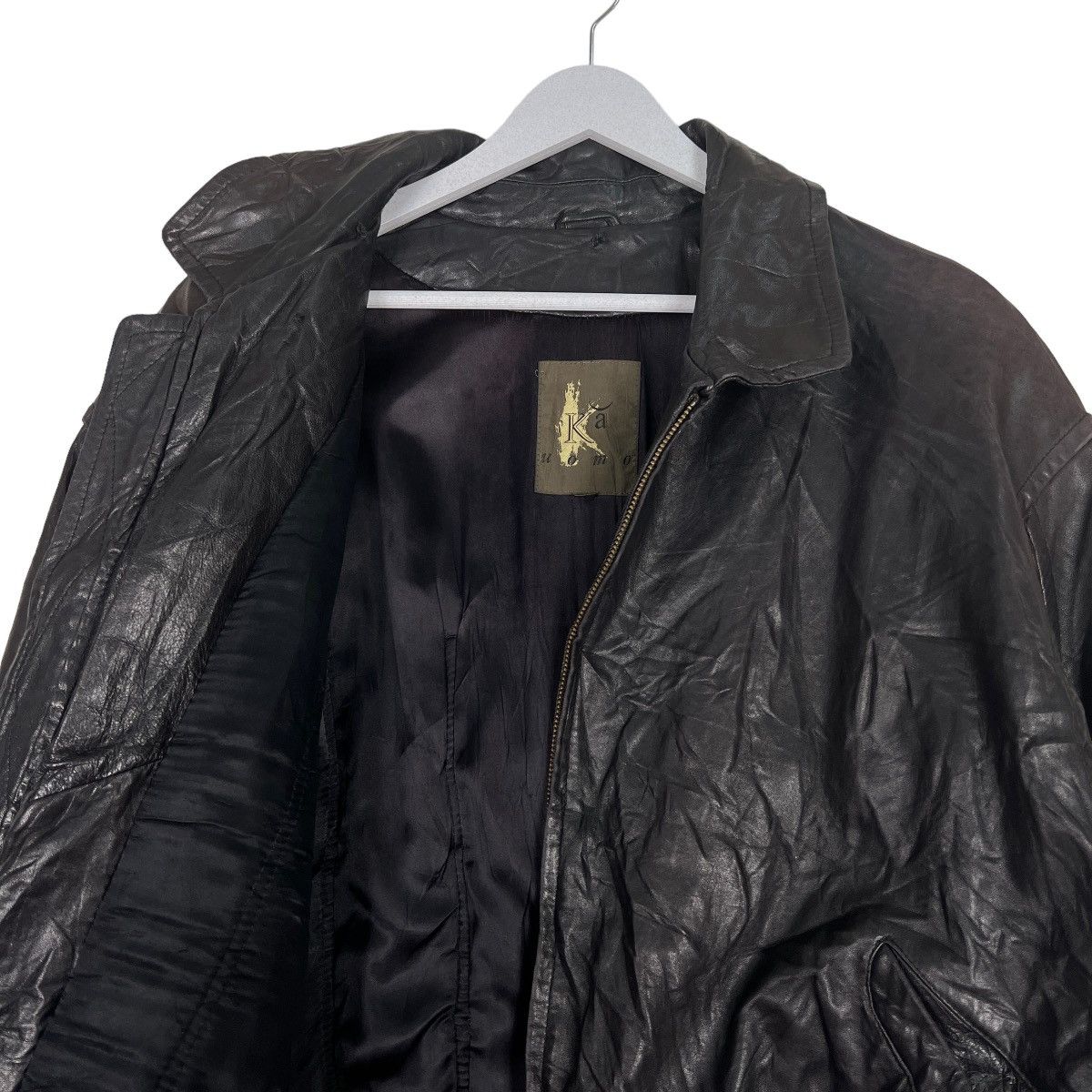 Japanese Brand 🔥 ARCHIVES KA UOMO LEATHER BOMBER JACKET Size US L / EU 52-54 / 3 - 10 Thumbnail