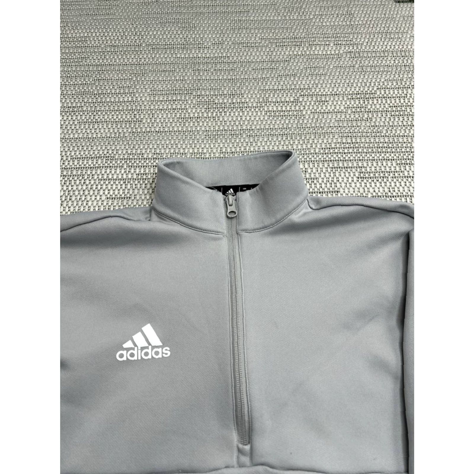 Adidas Adidas Sweatshirt Mens Small Gray Aeroready Bison Logo Fleece Lined Half Zip Size US S / EU 44-46 / 1 - 3 Thumbnail