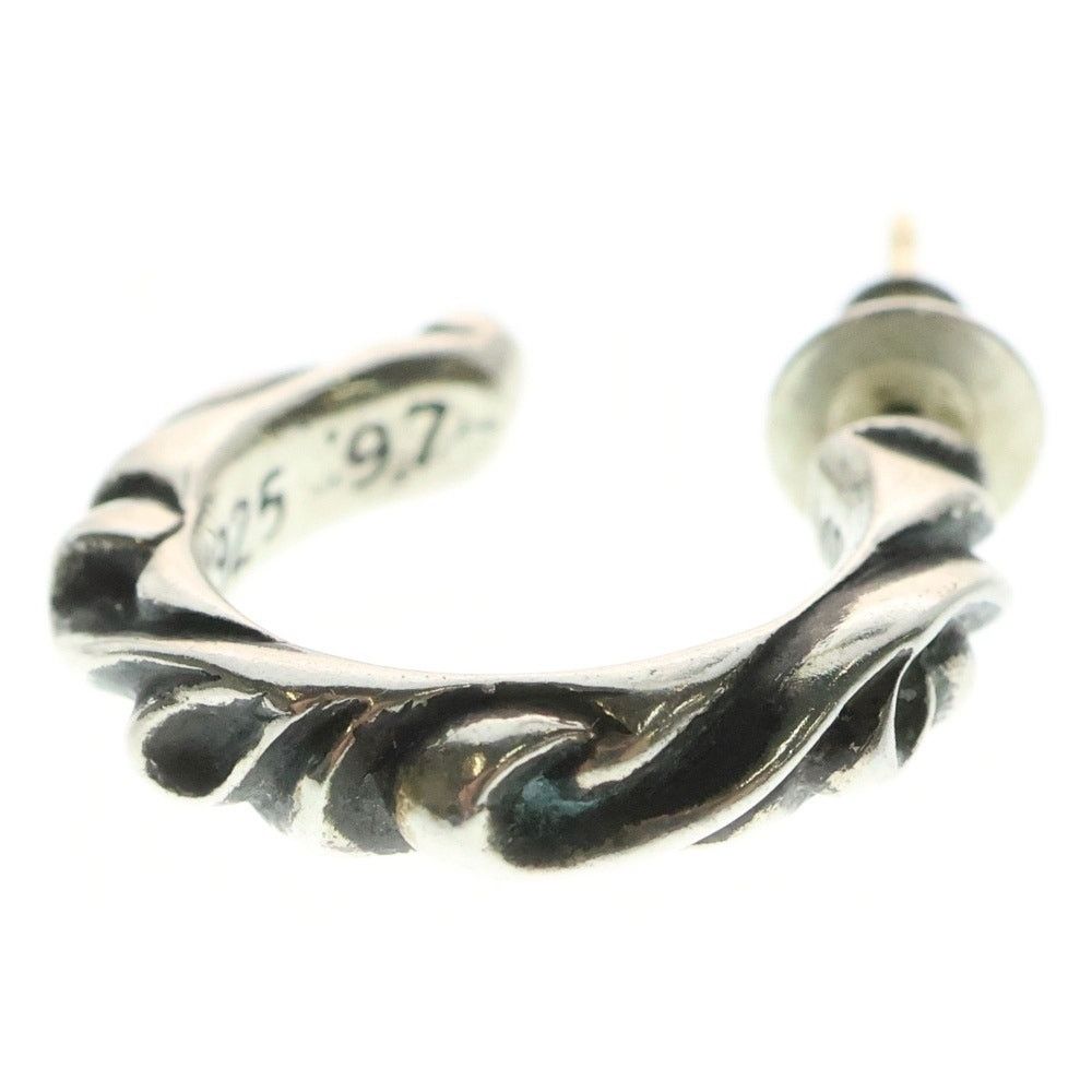 (。・ω・。)専用CHROME HEARTS HOOP SCROLL Chrome Hearts Silver Scroll Hoop Earring