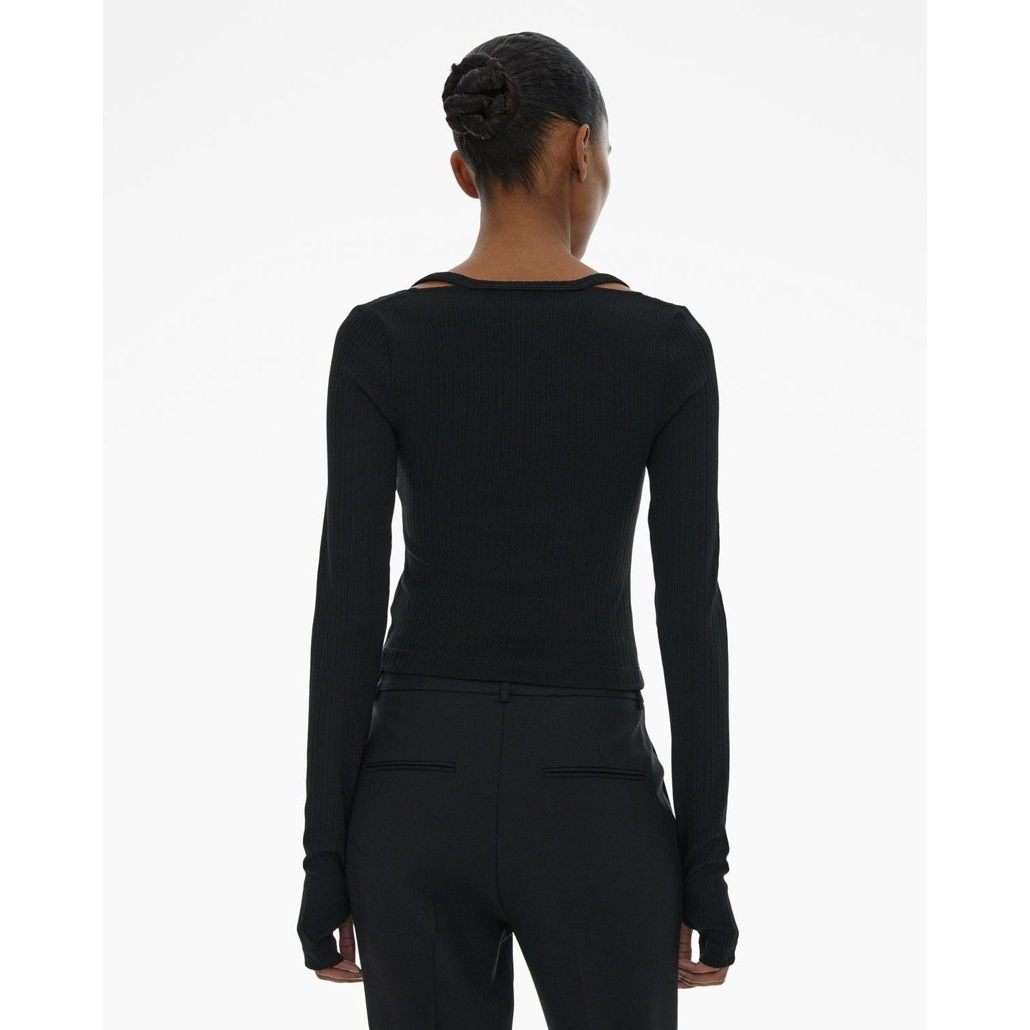 Helmut Lang helmut lang square neck cardigan - black Size M / US 6-8 / IT 42-44 - 7 Thumbnail