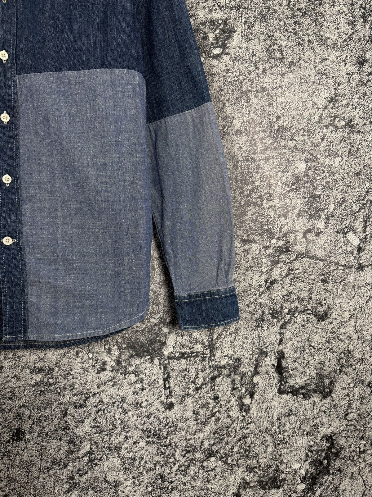 Edwin Edwin Patchwork Long Sleeve Denim Better Shirt Indigo Size S Size US S / EU 44-46 / 1 - 5 Thumbnail