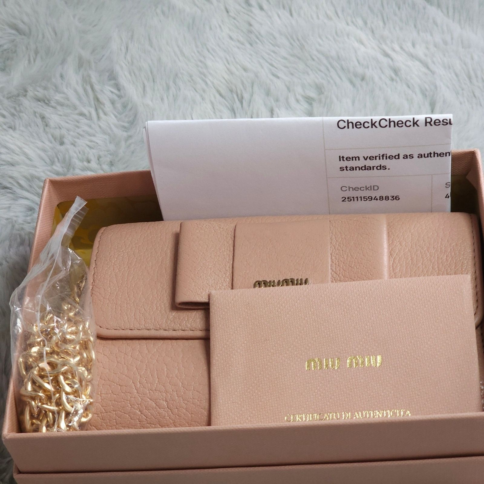 Miu Miu **Authentic**Miu Miu Trifold Wallet Madras Fiocco Orchidea Size ONE SIZE - 15 Thumbnail