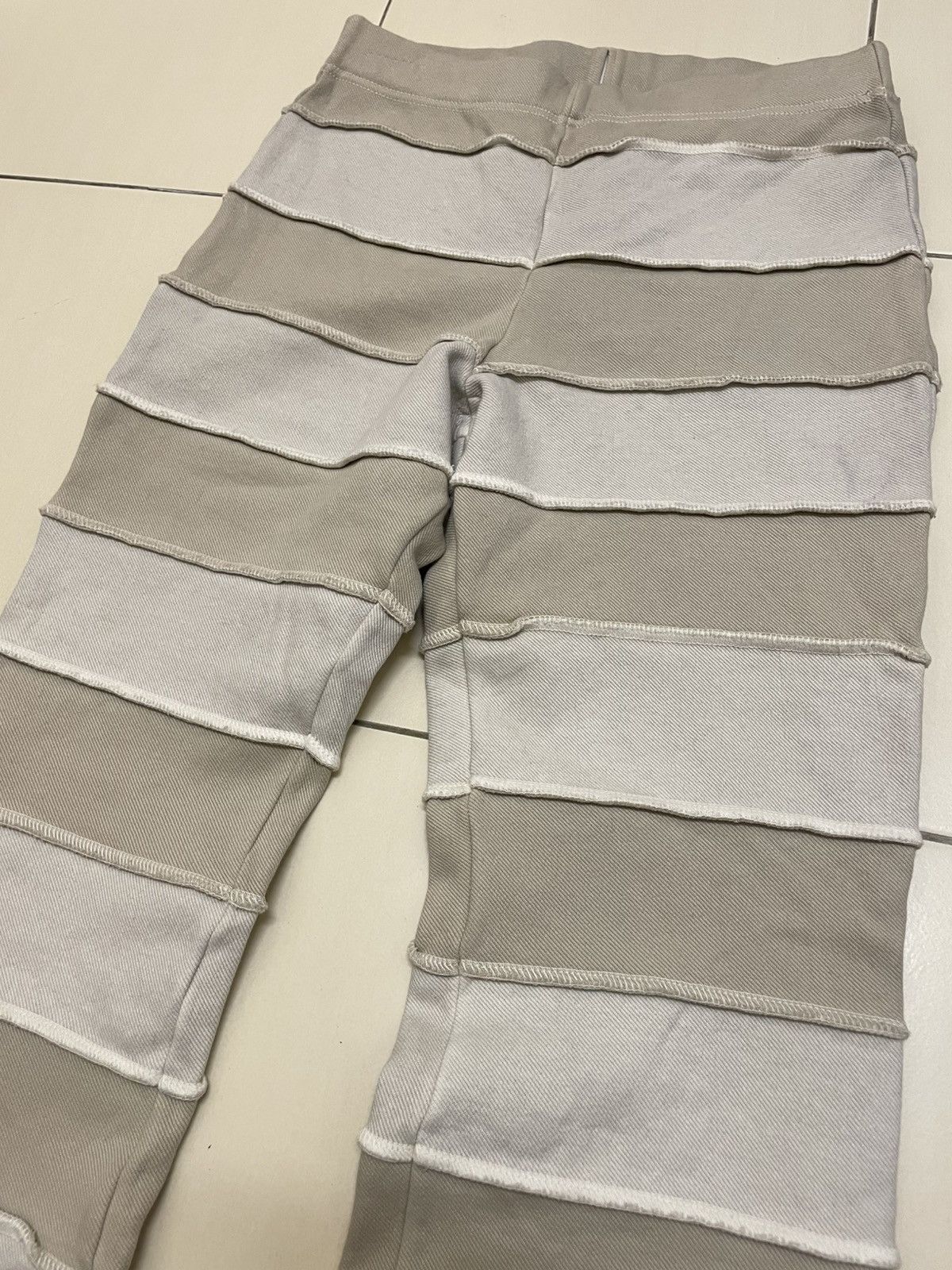 Japanese Brand Hullo Nice Day Patchwork Hagi Bootcut Pants Size US 30 / EU 46 - 2 Thumbnail