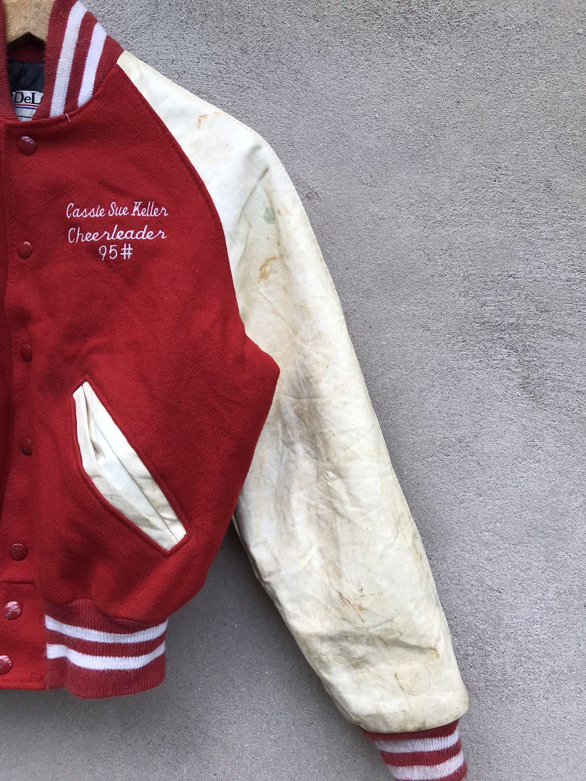 Infinite Archives RARE 90s DELONG CARSIE SUE KELLER OLD VARSITY JACKET Size US XS / EU 42 / 0 - 8 Thumbnail