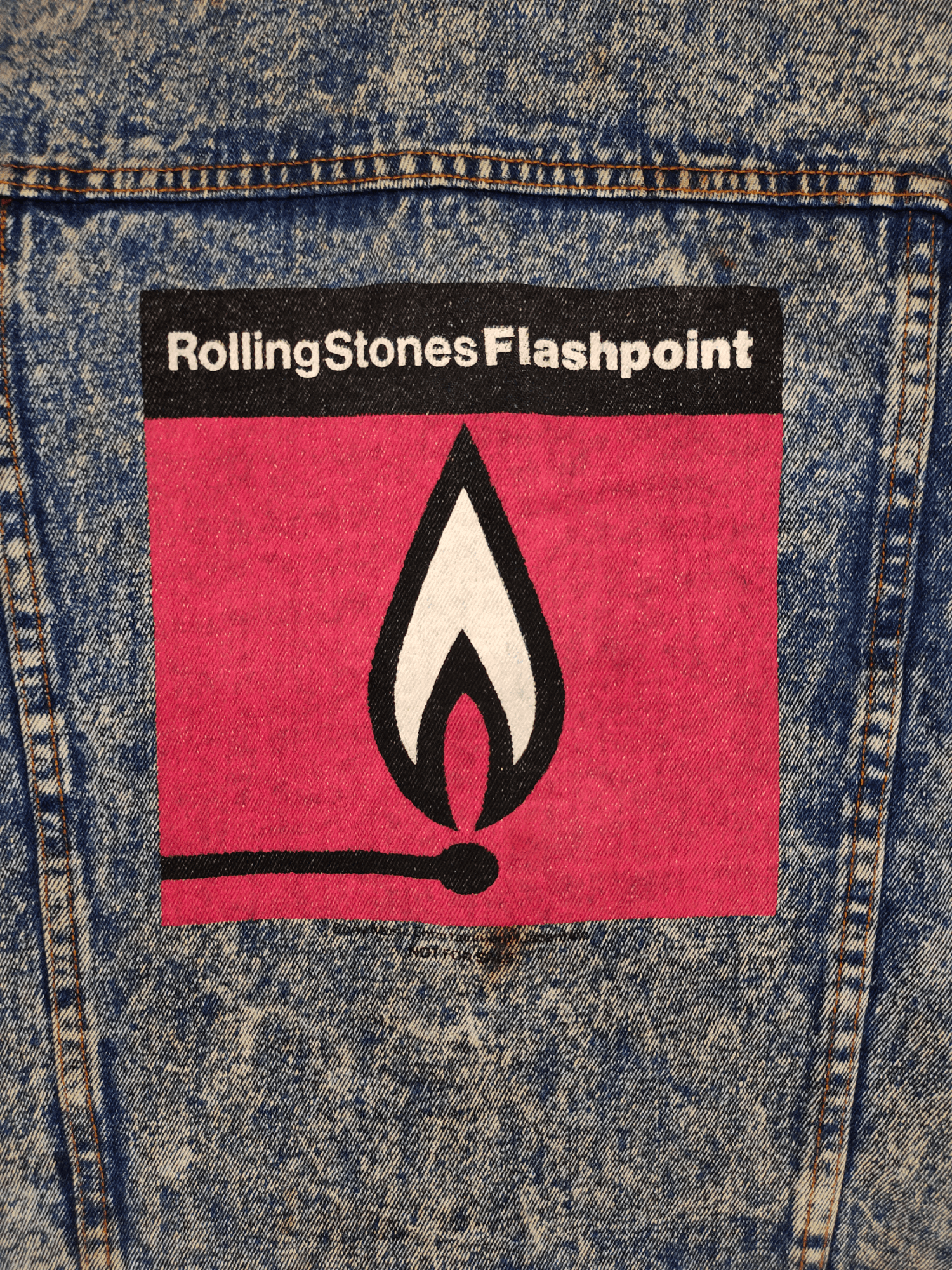 Vintage 90s Rolling Stone Flash Point 1991 By Easyrise Trucker Jacke Size US XL / EU 56 / 4 - 3 Thumbnail
