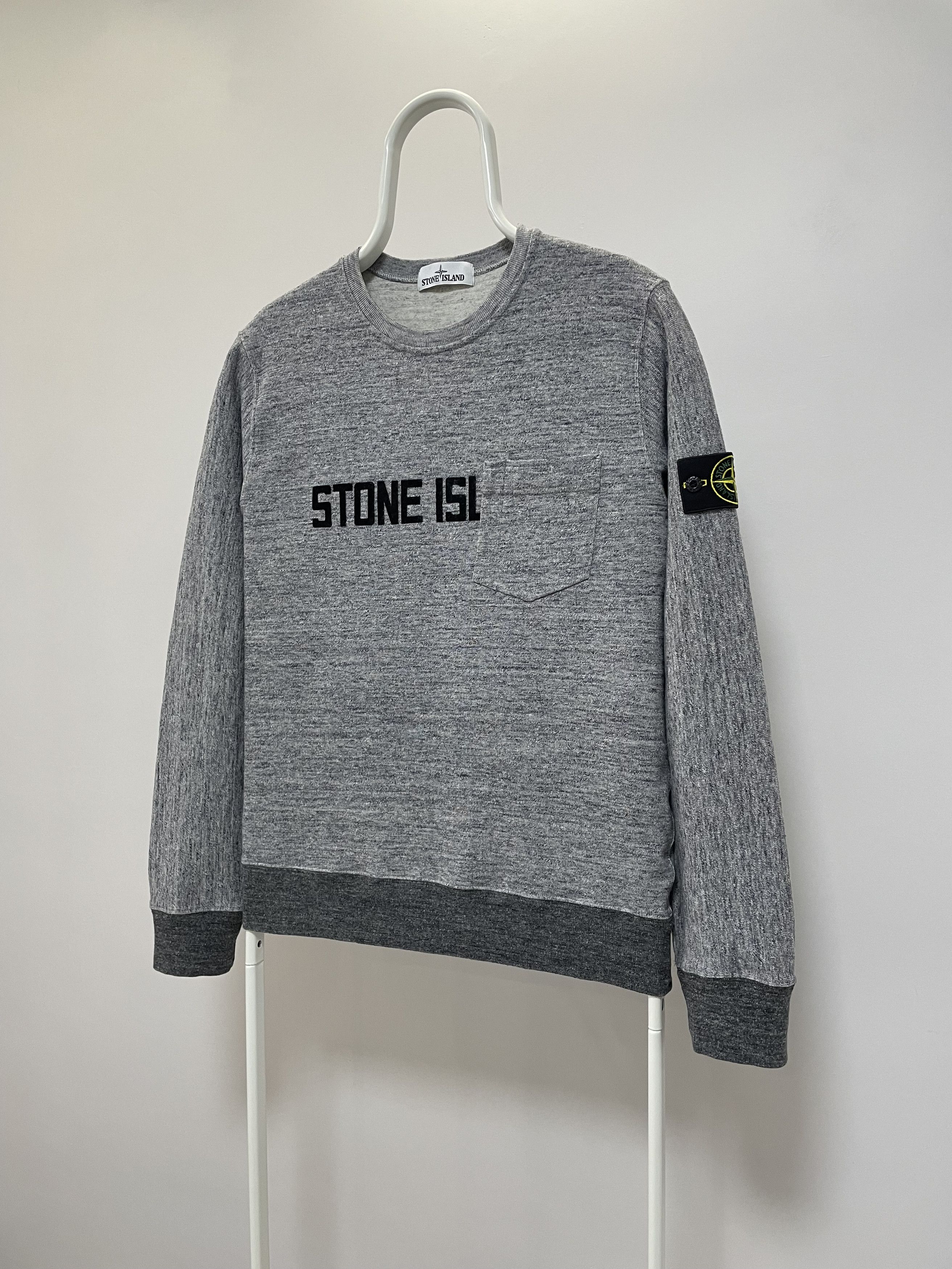 Stone Island STONE ISLAND Sweatshirt Pocket Big Logo Crewneck Sweater Size US L / EU 52-54 / 3 - 4 Thumbnail