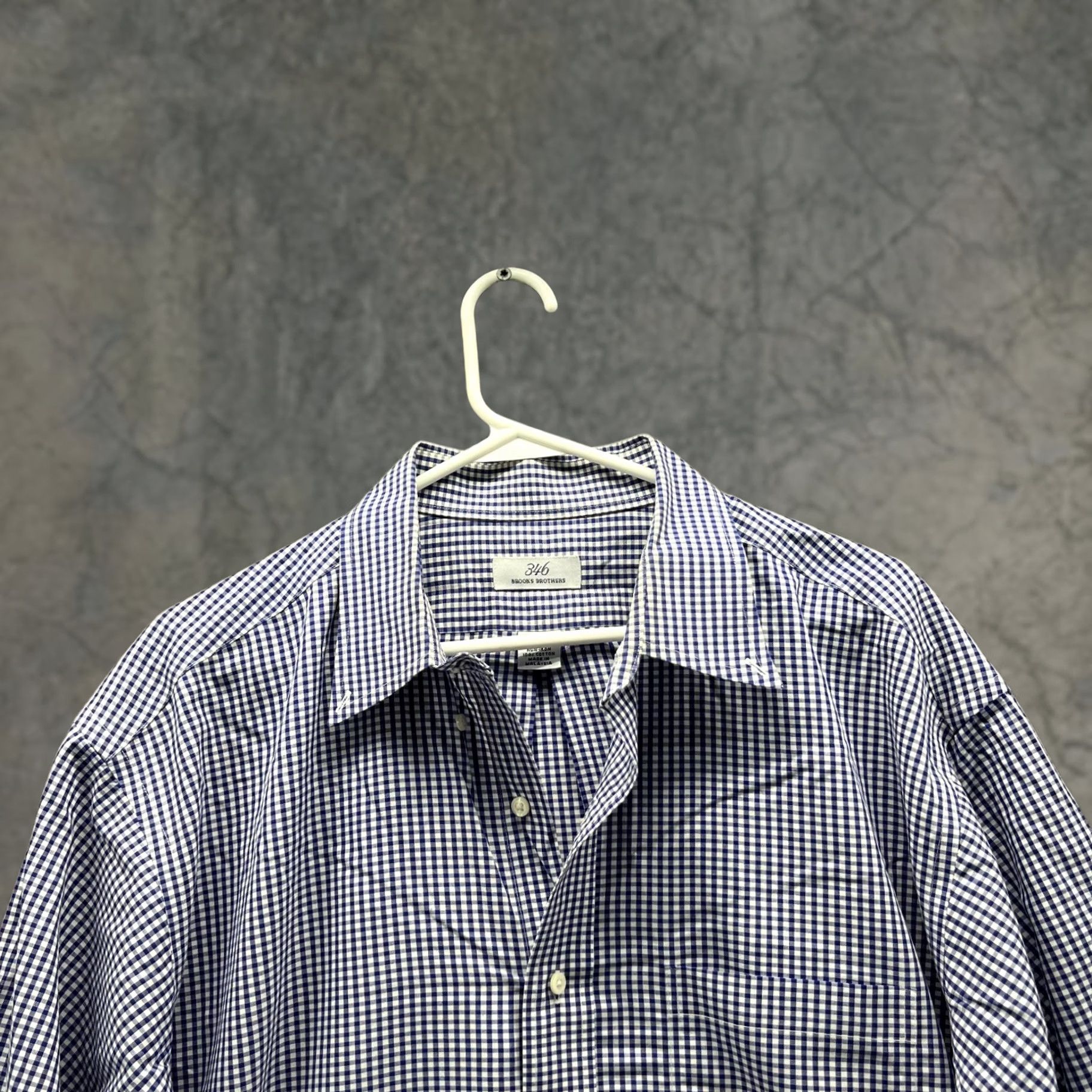 Brooks Brothers Brooks Brothers 346 Shirt Men 17.5 34/35 Blue Gingham Button-Up Casual Preppy Shirts Mens Regular Button-Down Long Sleeve" Size US XXL / EU 58 / 5 - 1 Thumbnail