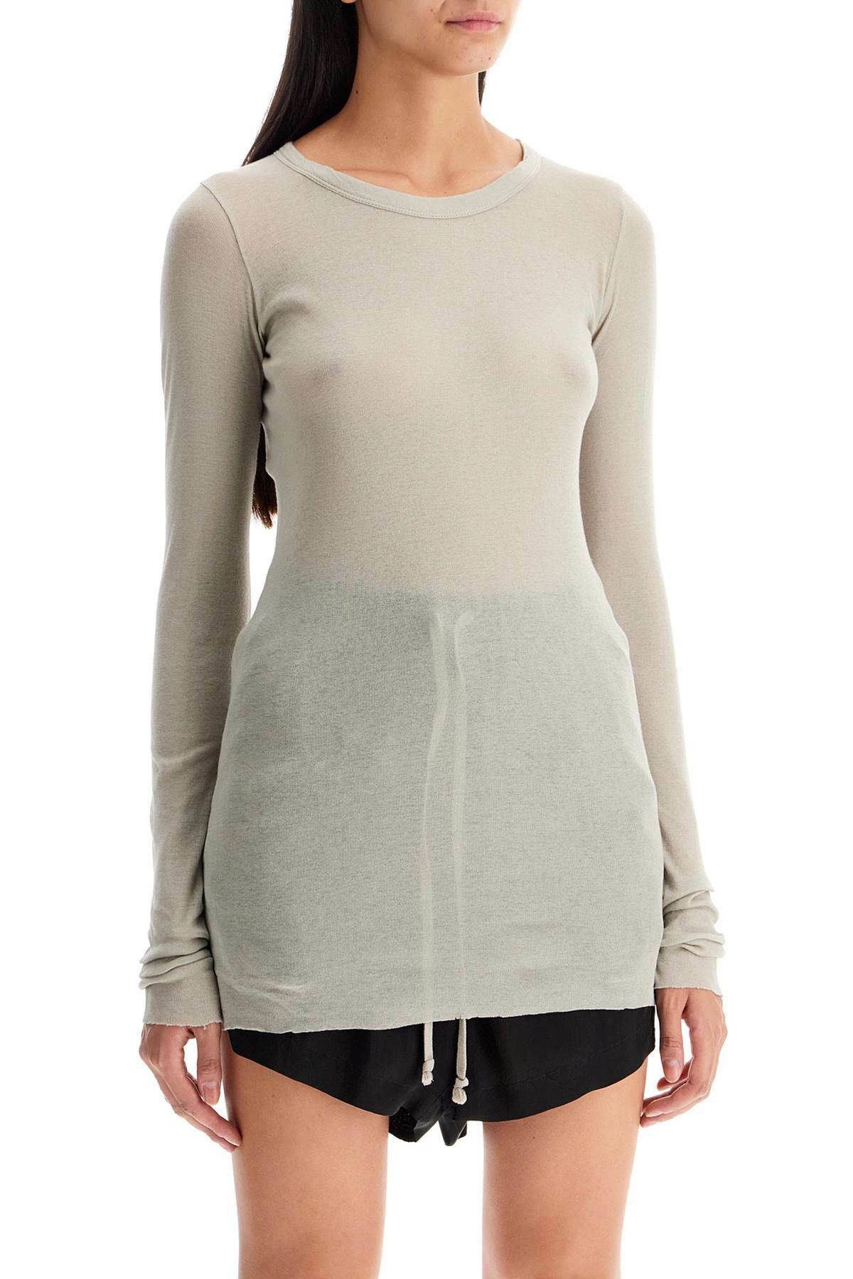 Rick Owens o1y0126 Crewneck T-Shirt in Light Gray Size M / US 6-8 / IT 42-44 - 3 Thumbnail