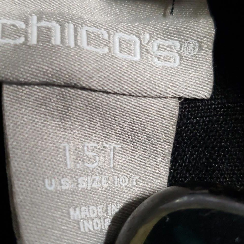Chicos CT689 Chico's Ladies Black Linen Drawstring Pant 10T Size 32" / US 10 / IT 46 - 9 Thumbnail