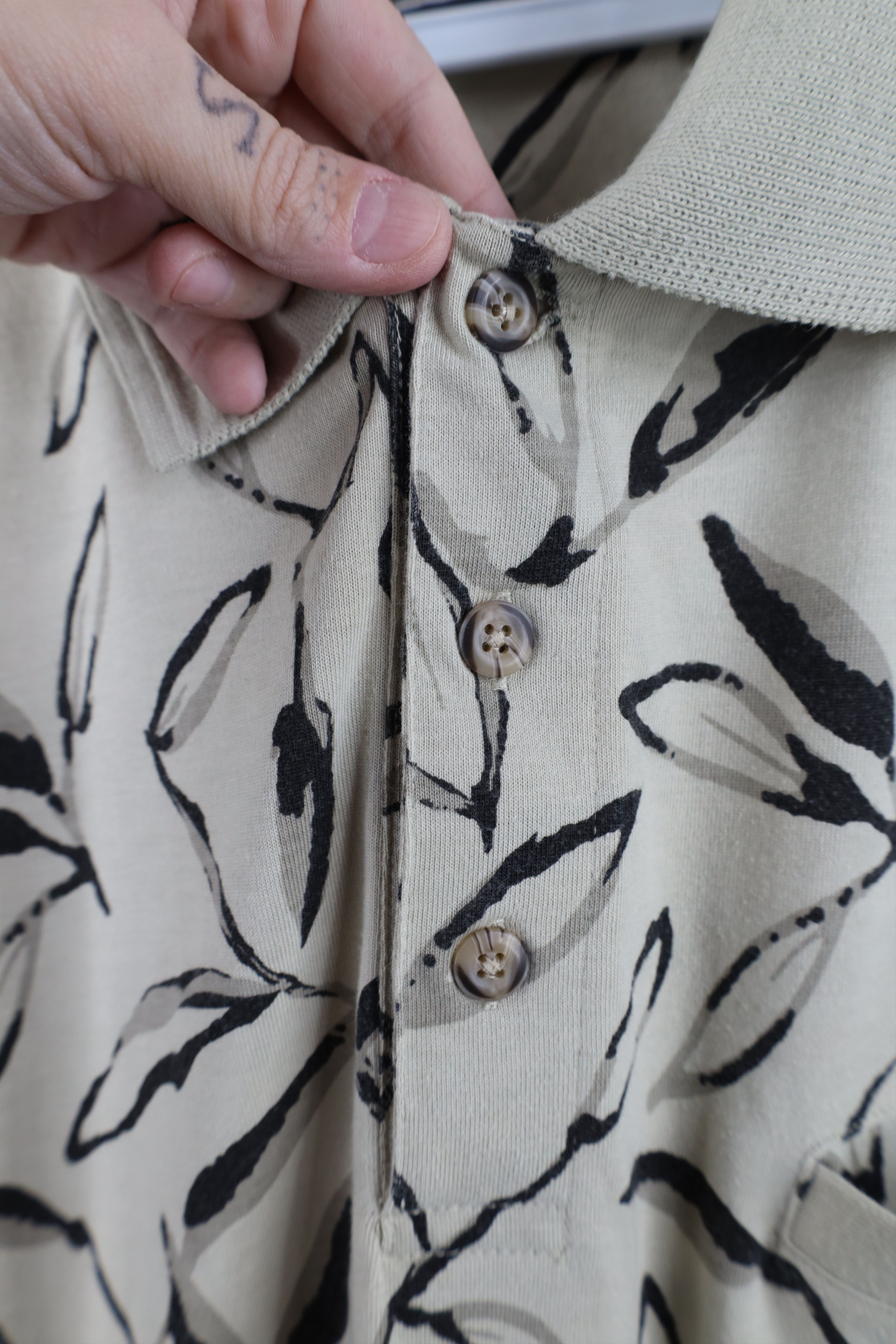 Vintage Vintage 90s Streetwear All Over Print Pullover Polo Shirt Size US XL / EU 56 / 4 - 6 Thumbnail