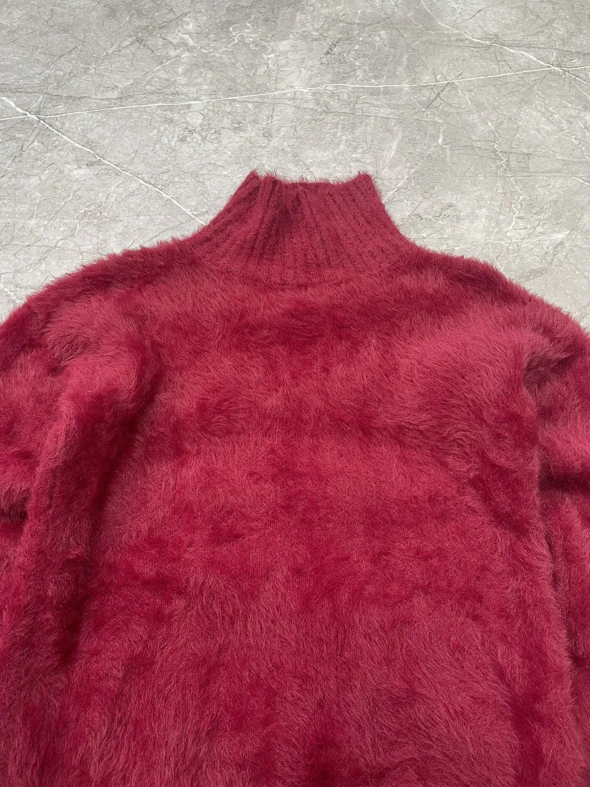 Hysteric Glamour × Japanese Brand × Le Grande Bleu (L.G.B.) Avant-Garde Red fur mohair hystericglamour style Sweater Size US M / EU 48-50 / 2 - 3 Thumbnail