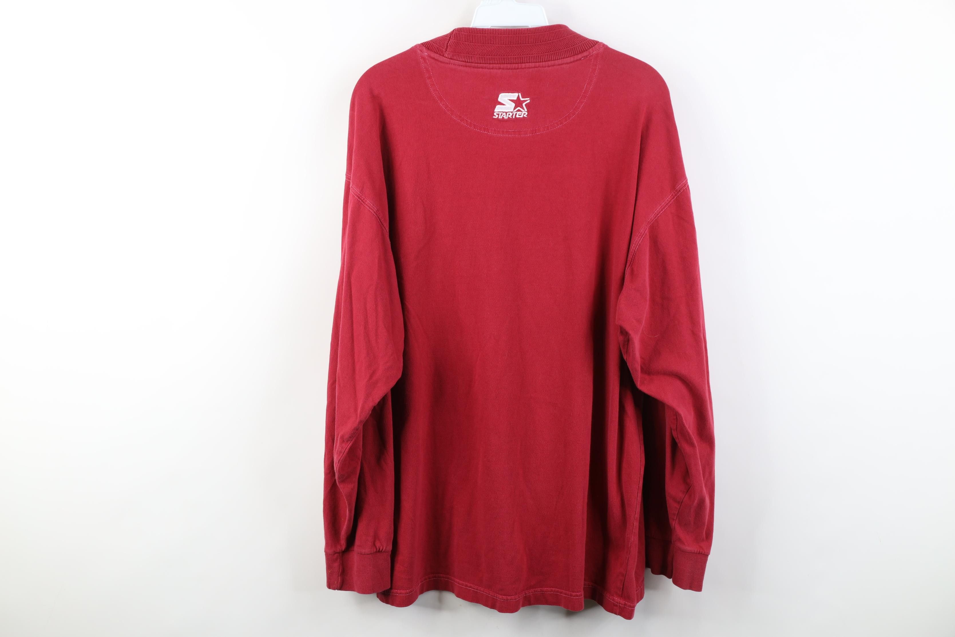 Starter Vintage 90s Starter San Francisco 49ers Mock Neck T-Shirt Size US L / EU 52-54 / 3 - 14 Thumbnail
