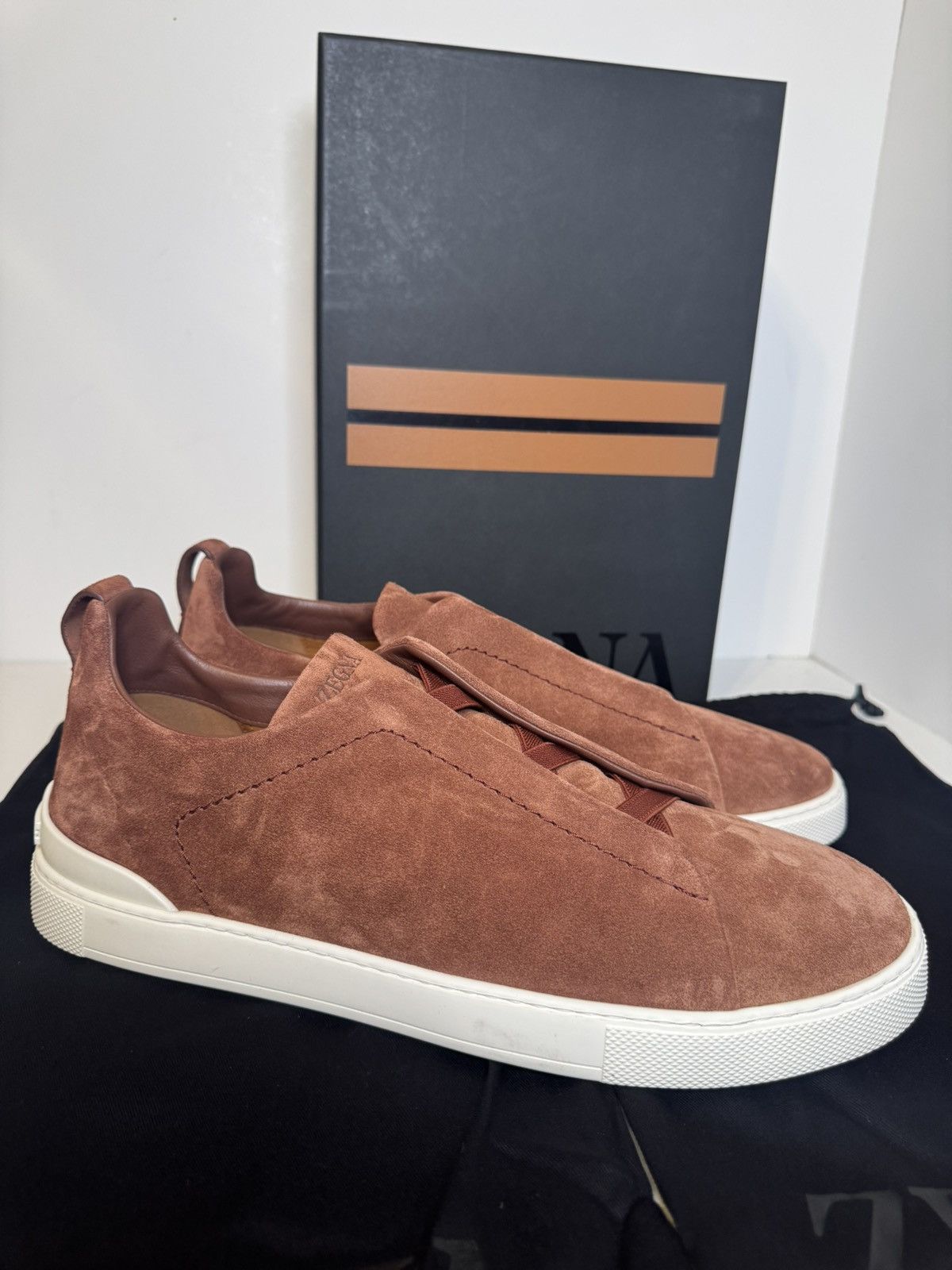 スニーカー Z Zegna LHSOY S4667Z FGG Sneakers Beige Zegna redefines the Triple Stitch Sneaker for Fall/Winter 2022