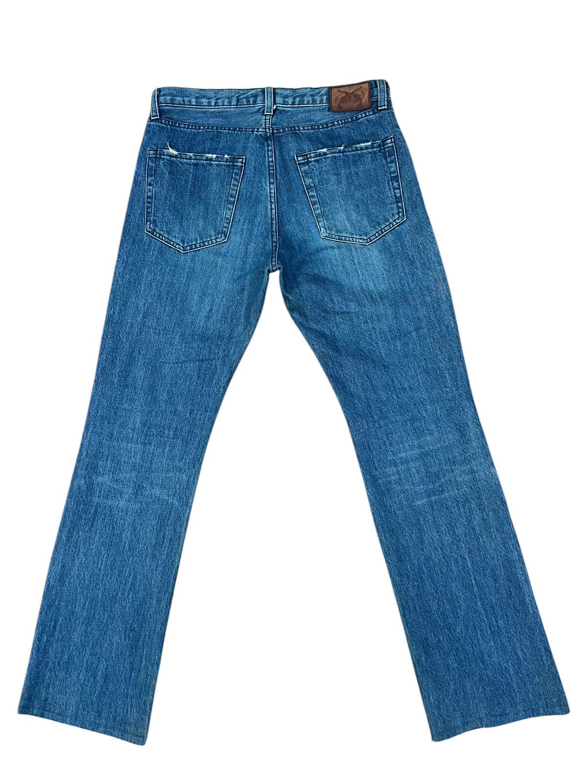 roarguns Vintage Roarguns Japan Distressed Denim Bootcut Jeans Size US 31 - 12 Thumbnail