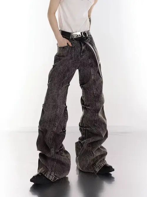 VIBE Vtg Micro Flared Denim Pants Bootcuts Size US 31 - 7 Thumbnail