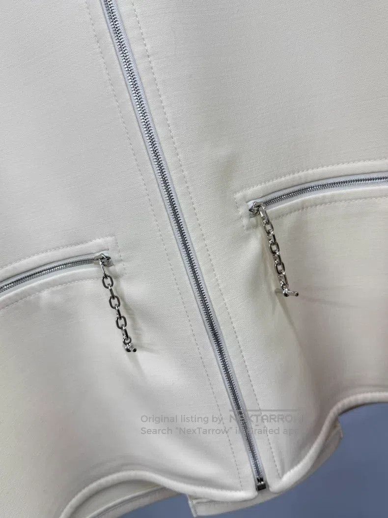 Hermes Hermes White Zip-Up Jacket Size XS / US 0-2 / IT 36-38 - 2 Thumbnail