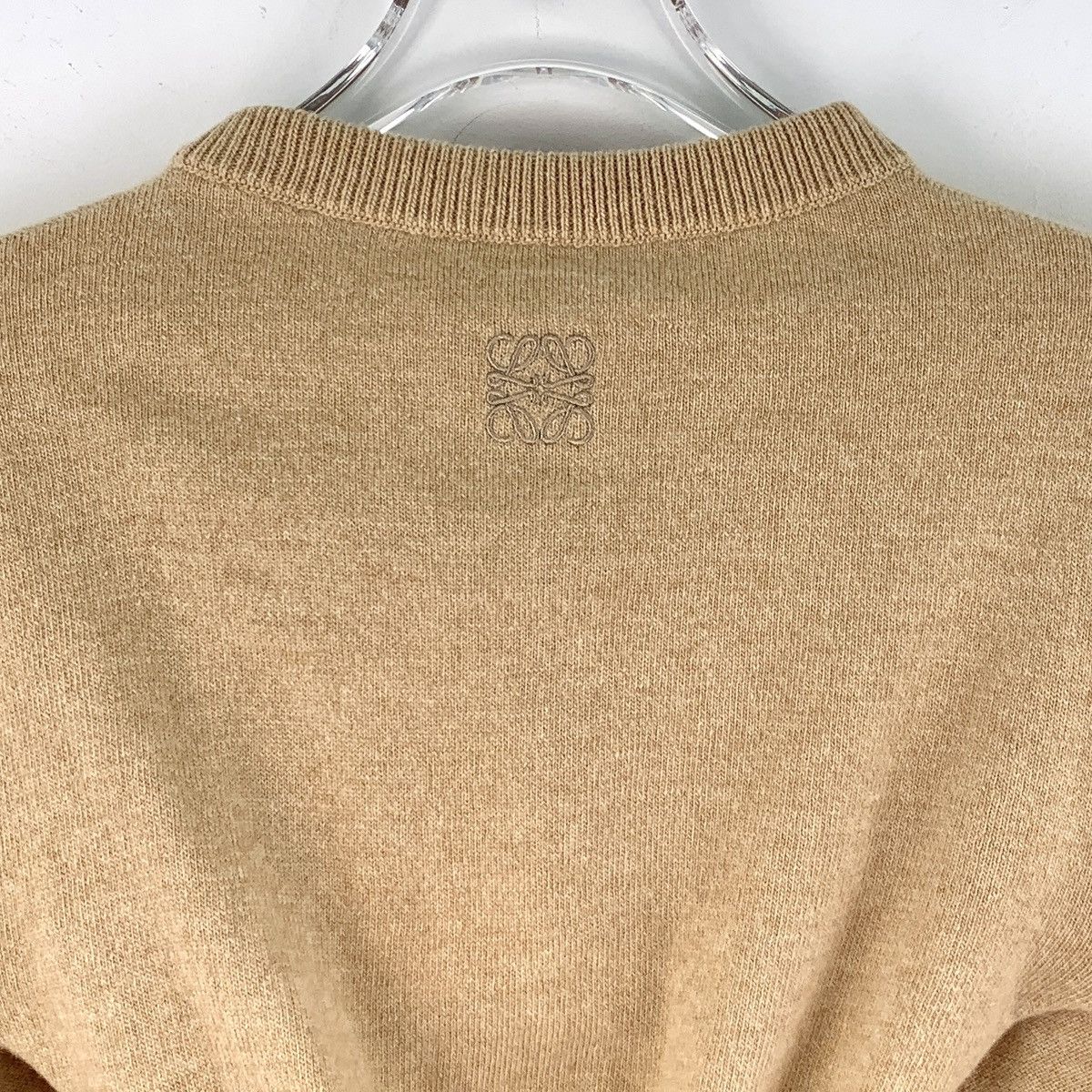 Loewe Loewe Brown Hollow Out Wool Long Sleeve Knit Sweater K26WX Size M / US 6-8 / IT 42-44 - 5 Thumbnail