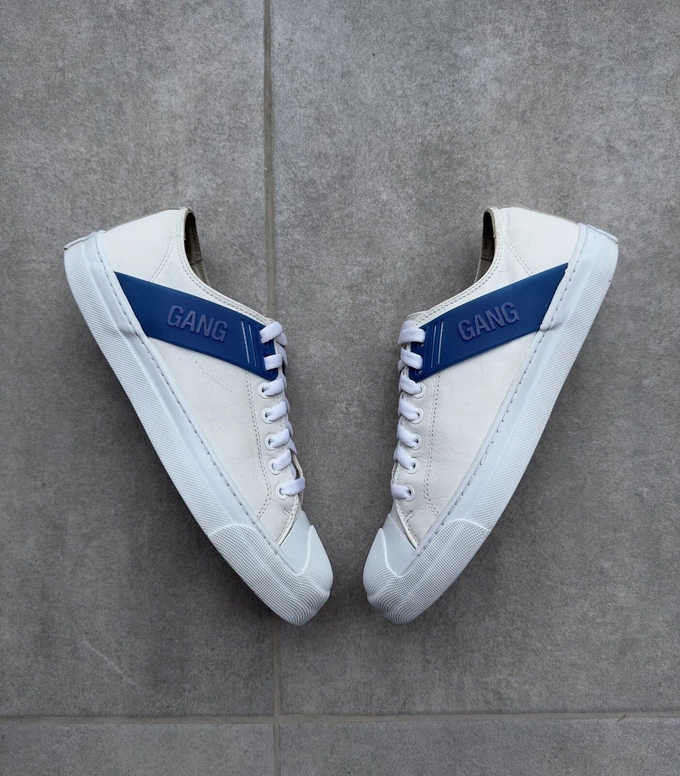 Neil Barrett NEIL BARRETT Mens Shoes Gang Trainer Sneaker Leather White Size US 8 / EU 41 - 1 Thumbnail