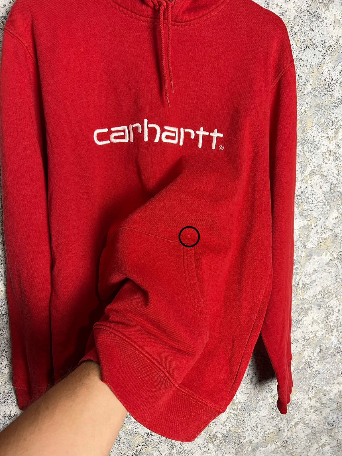 Carhartt × Vintage Vintage Carhartt Embroided Big Logo Spellout Hoodie Size L Size US L / EU 52-54 / 3 - 5 Thumbnail
