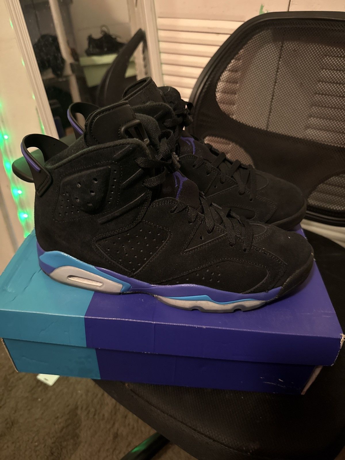 Jordan Brand Air Jordan 6 Retro 'Aqua' Size US 10.5 / EU 43-44 - 2 Thumbnail