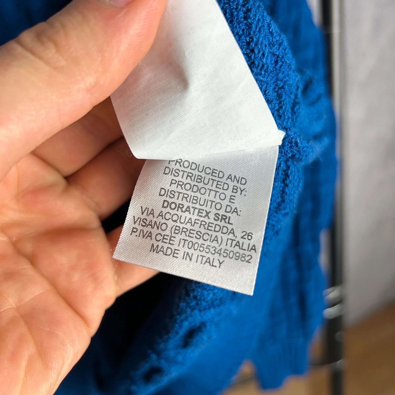 Designer Sør by Andrea Fenzi blue knitwearmonogram all over Size US L / EU 52-54 / 3 - 7 Thumbnail