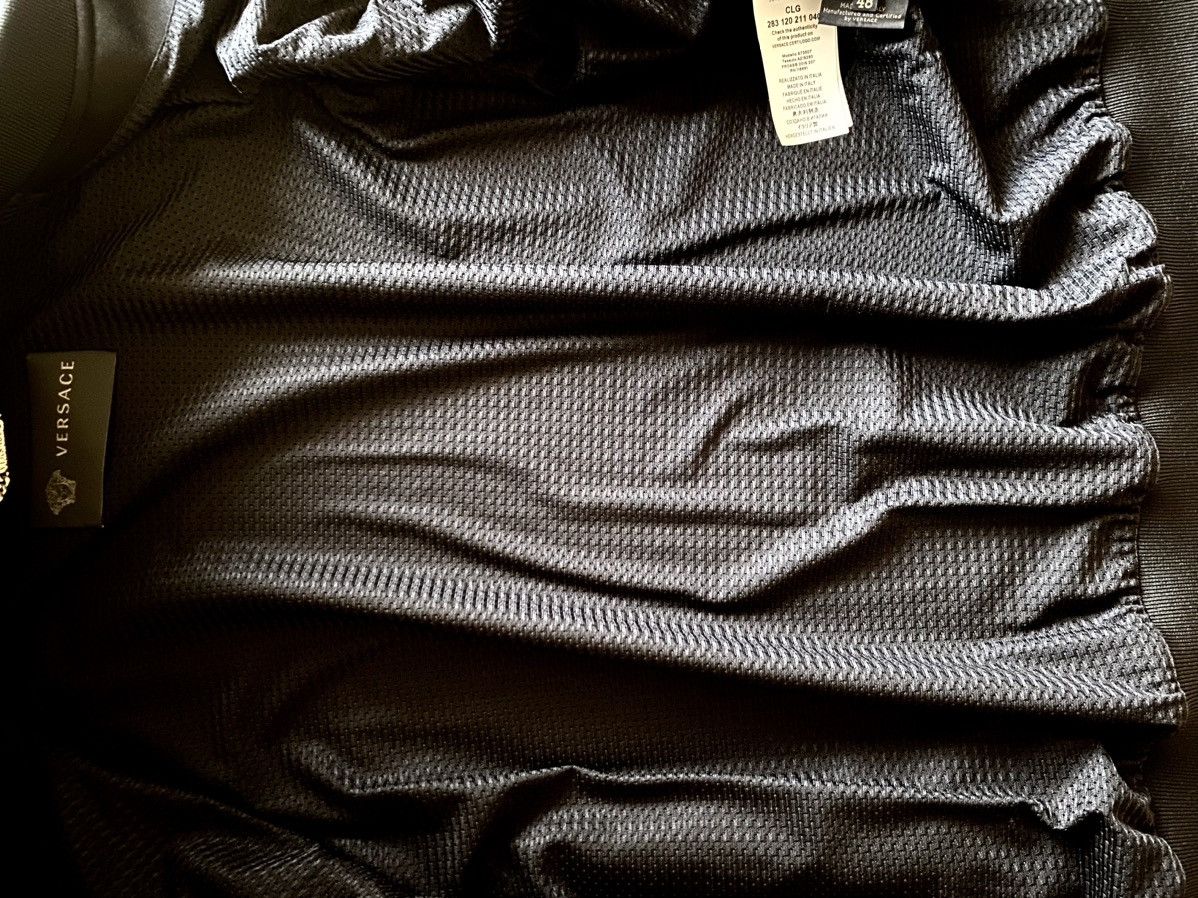 Versace Versace black embroidered Medusa satin bomber jacket Size US M / EU 48-50 / 2 - 8 Thumbnail