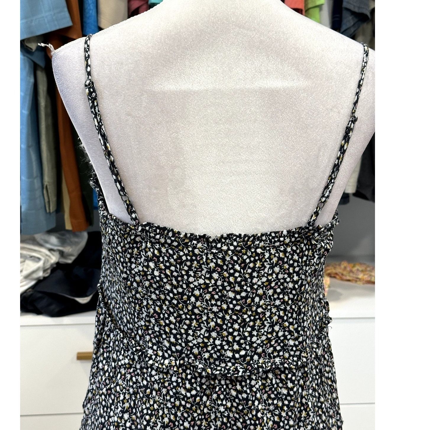 BP. BP Womens Black Sleeveless Floral Tiered Sundress MiniS NWOT Size S / US 4 / IT 40 - 5 Thumbnail