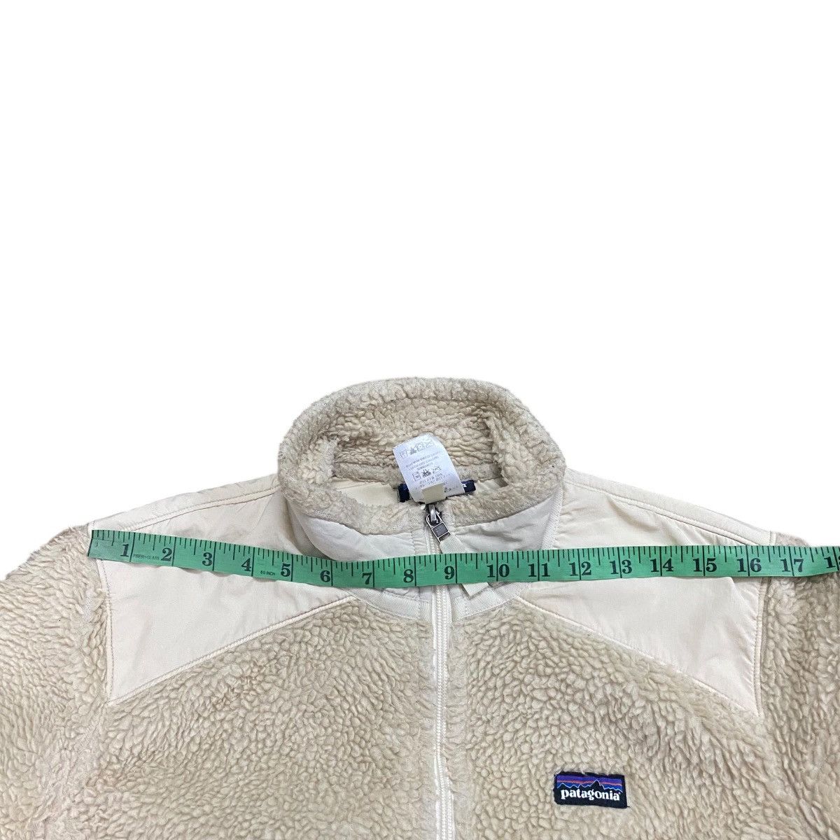 Patagonia Vintage Patagonia Retro-X Jacket Full Zip Natural Beige Size L / US 10 / IT 46 - 14 Thumbnail