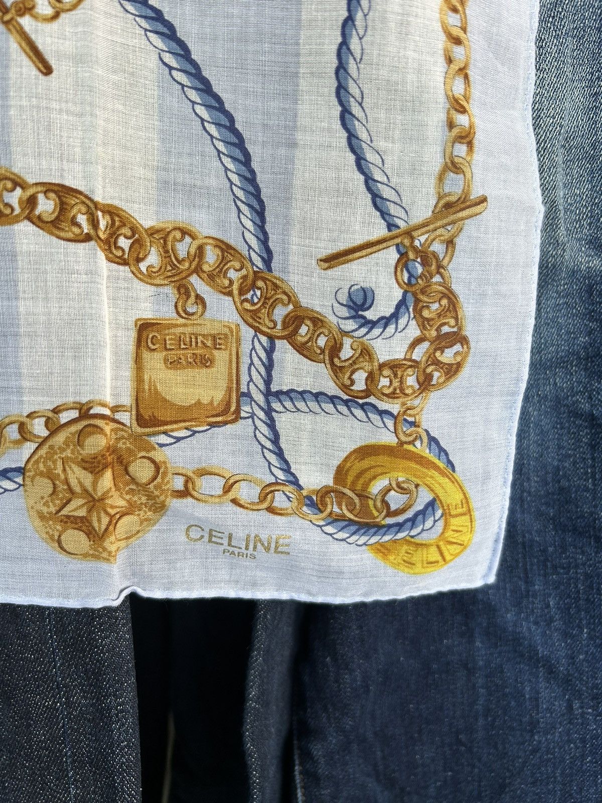 Celine × Vintage CELINE Handkerchief/Bandana/NackerChief Size ONE SIZE - 6 Thumbnail
