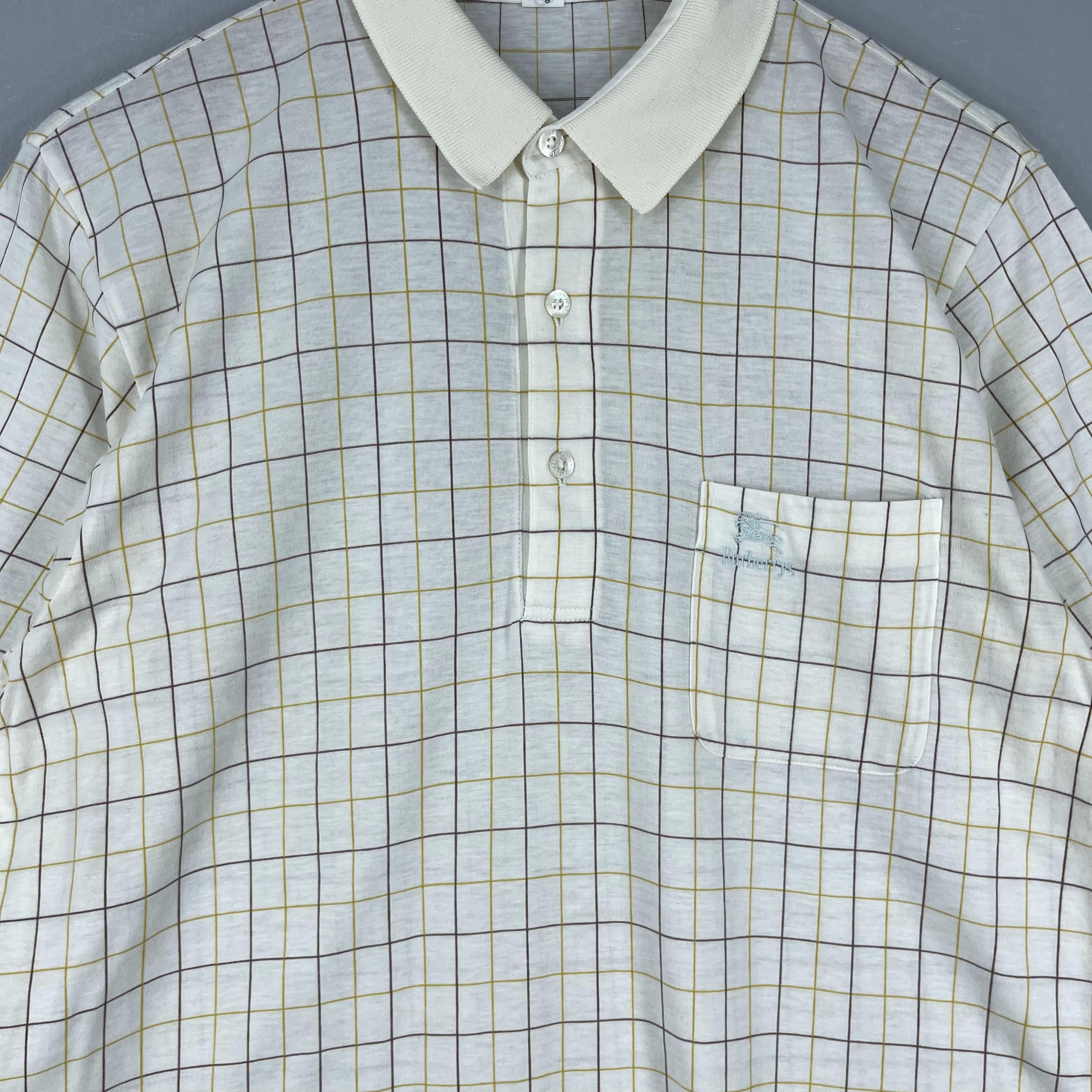 Burberry Vintage BURBERRYS London Plaid Checkered Multi Polo Shirt Size US M / EU 48-50 / 2 - 2 Thumbnail