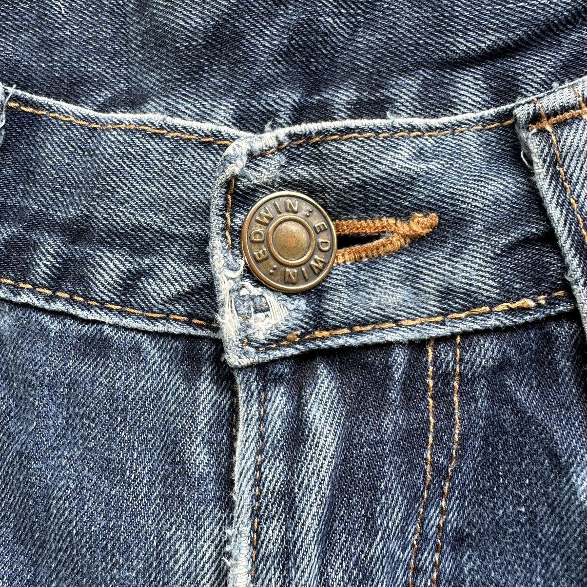 Japanese Brand Vintage Edwin 503 Distressed Faded Denim Jean Pant W31 Size US 31 - 6 Thumbnail