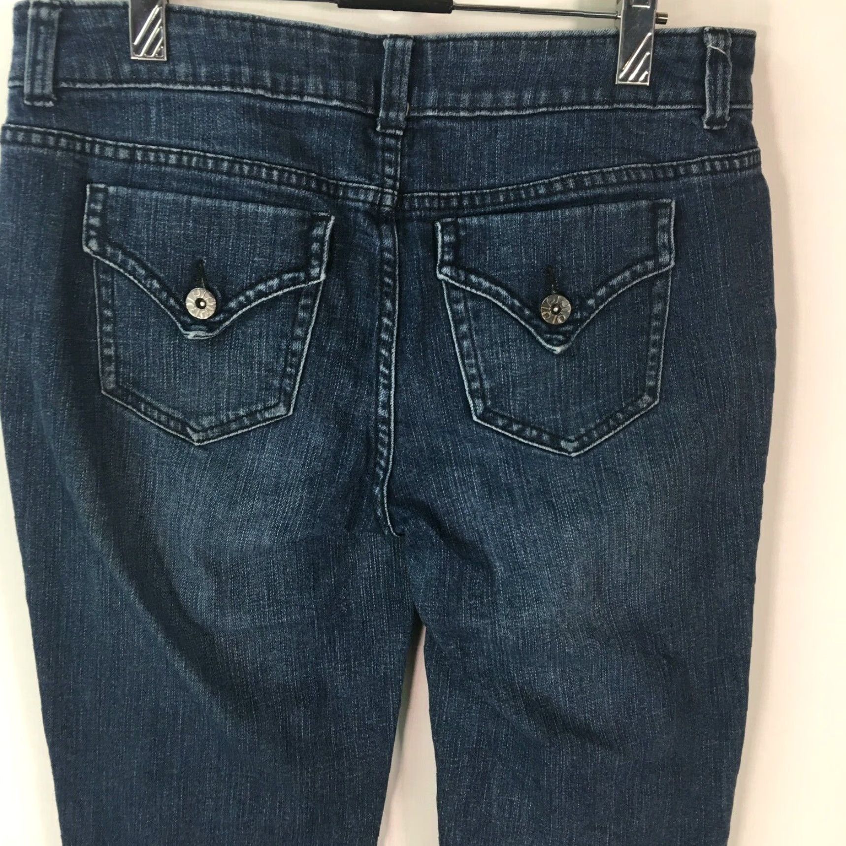 Vintage VINTAGE Simply Vera Vera Wang Womens Jeans Low Rise Stretch Blue Denim Size 10P 34x25 Size 32" / US 10 / IT 46 - 4 Thumbnail