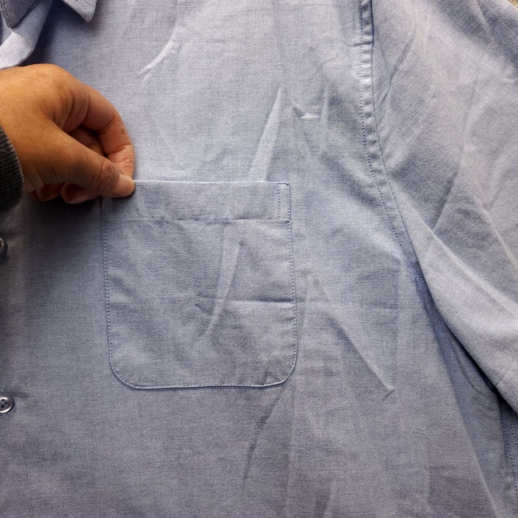 Vintage Paul Jones Shirt Mens 2XL Blue Short Sleeve Travel Oxford Button Up Size US XXL / EU 58 / 5 - 5 Thumbnail