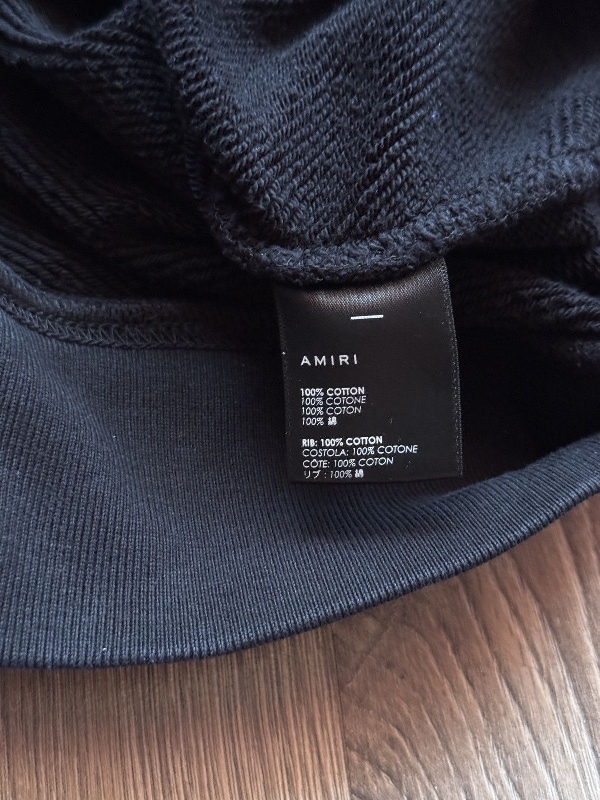 Amiri Amiri Black Sweatshirt Size L Size US L / EU 52-54 / 3 - 4 Thumbnail