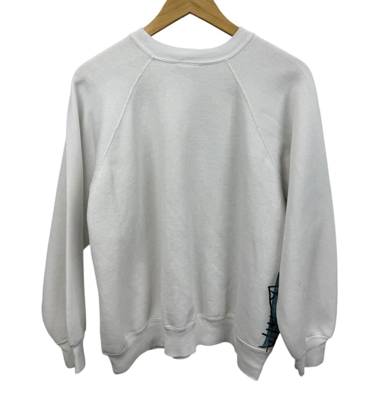 Designer Vintage Reebok 1980s Pop Art Graphic Crewneck Sweater L Size US 34 / EU 50 - 7 Thumbnail