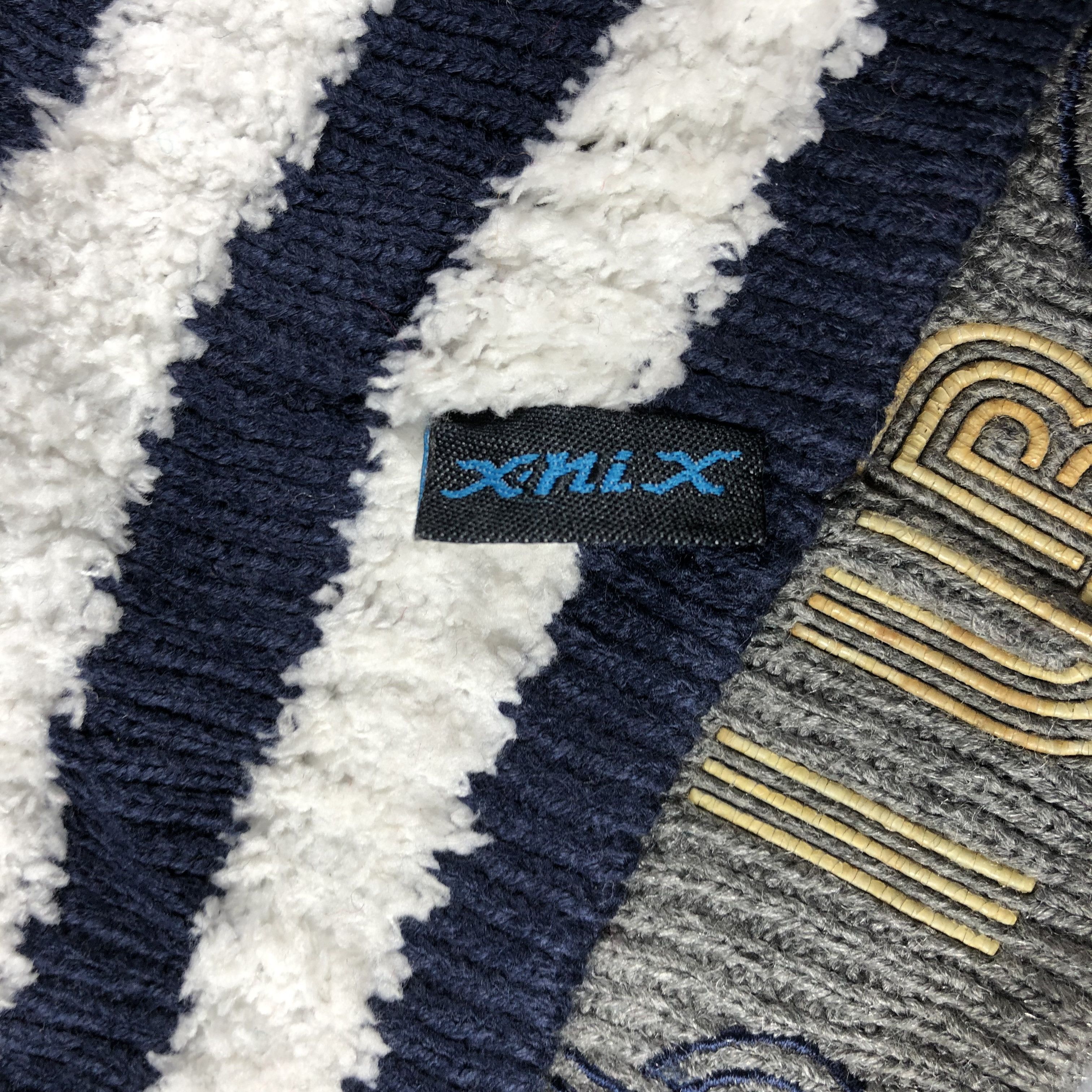 Japanese Brand XniX Stripe Beanie Snow Cap Hat Size ONE SIZE - 4 Thumbnail