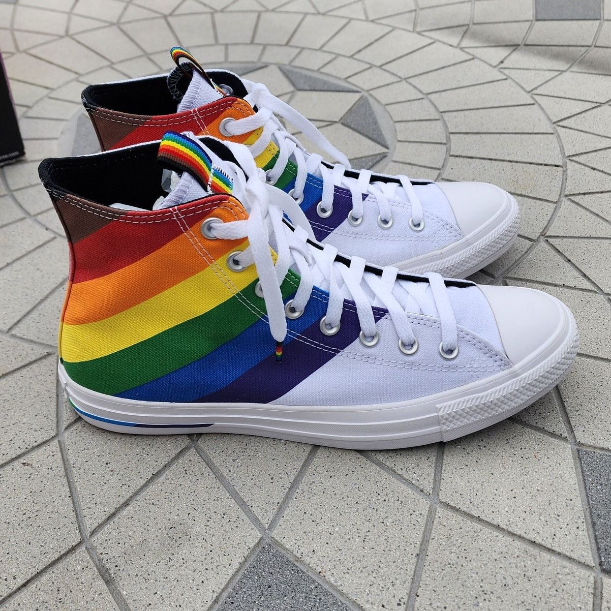Converse Converse Chuck Taylor All Star Pride Canvas Hi Top Sneakers Size US 11 / IT 41 - 2 Thumbnail