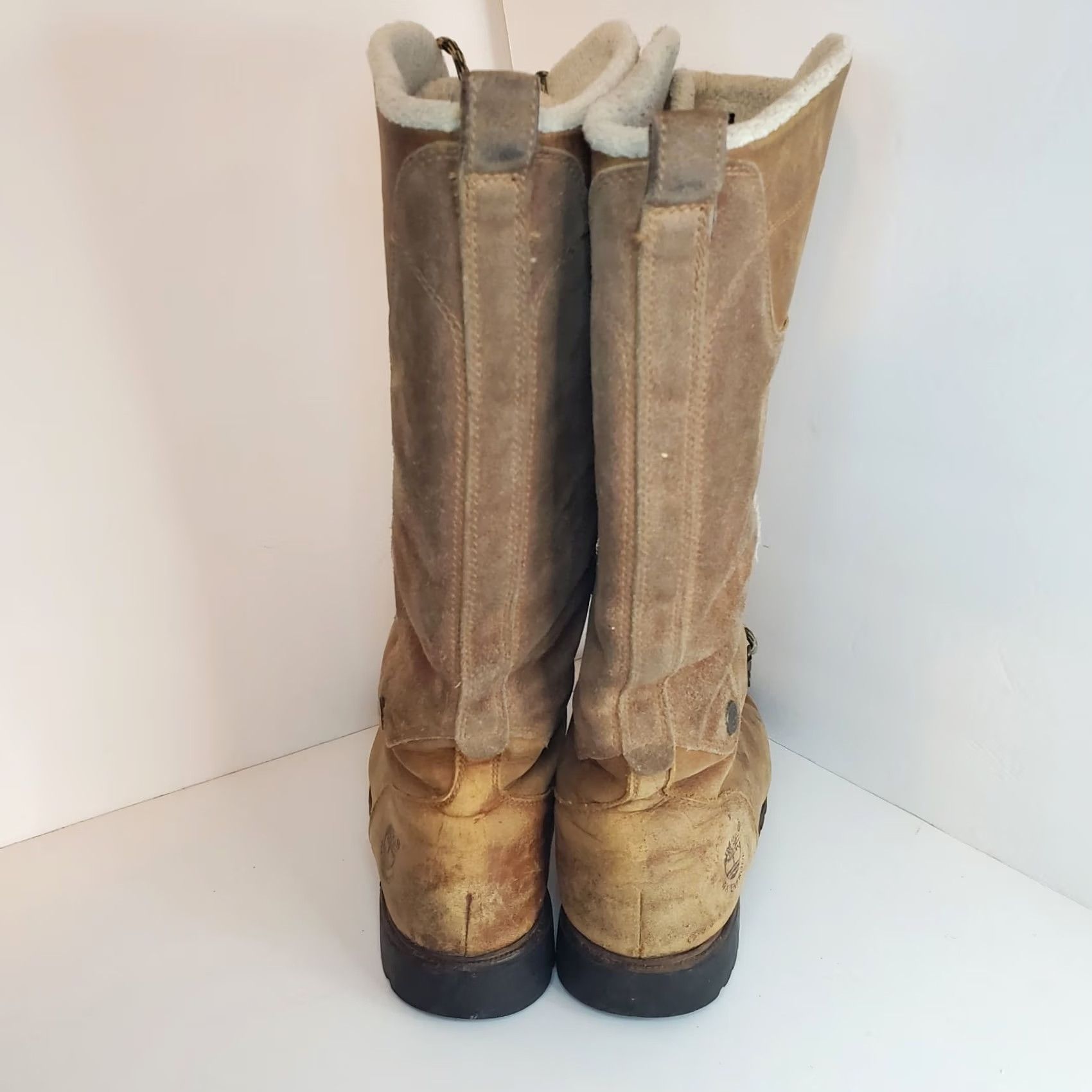 Timberland VINTAGE Timberland Earthkeepers Knee High Lineman Boot Womens 9 Brown Nubuck Suede Lace Up Fur Trim Waterproof Winter Size US 9 / IT 39 - 7 Thumbnail