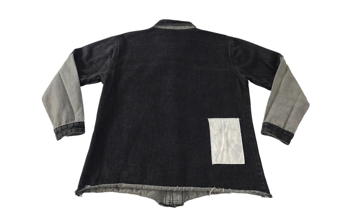 Japanese Brand Black Denim Jacket Trucker Patches Hemline Style Printed Size US M / EU 48-50 / 2 - 2 Thumbnail