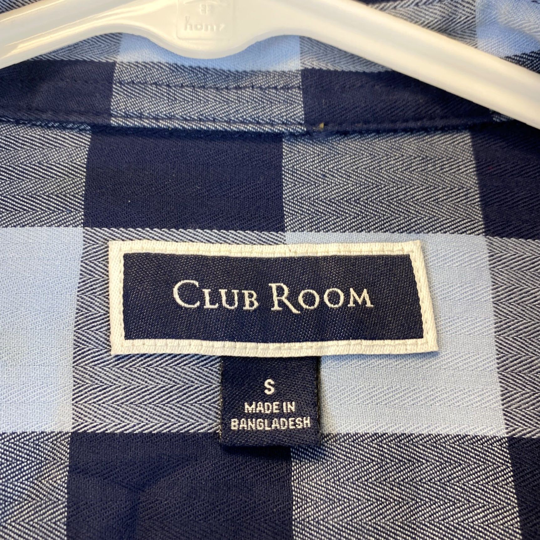 Club Room Club Room Men's Classic/Regular-Fit Dress Shirt French Blue Check S / 52-33 Size 36R - 3 Thumbnail