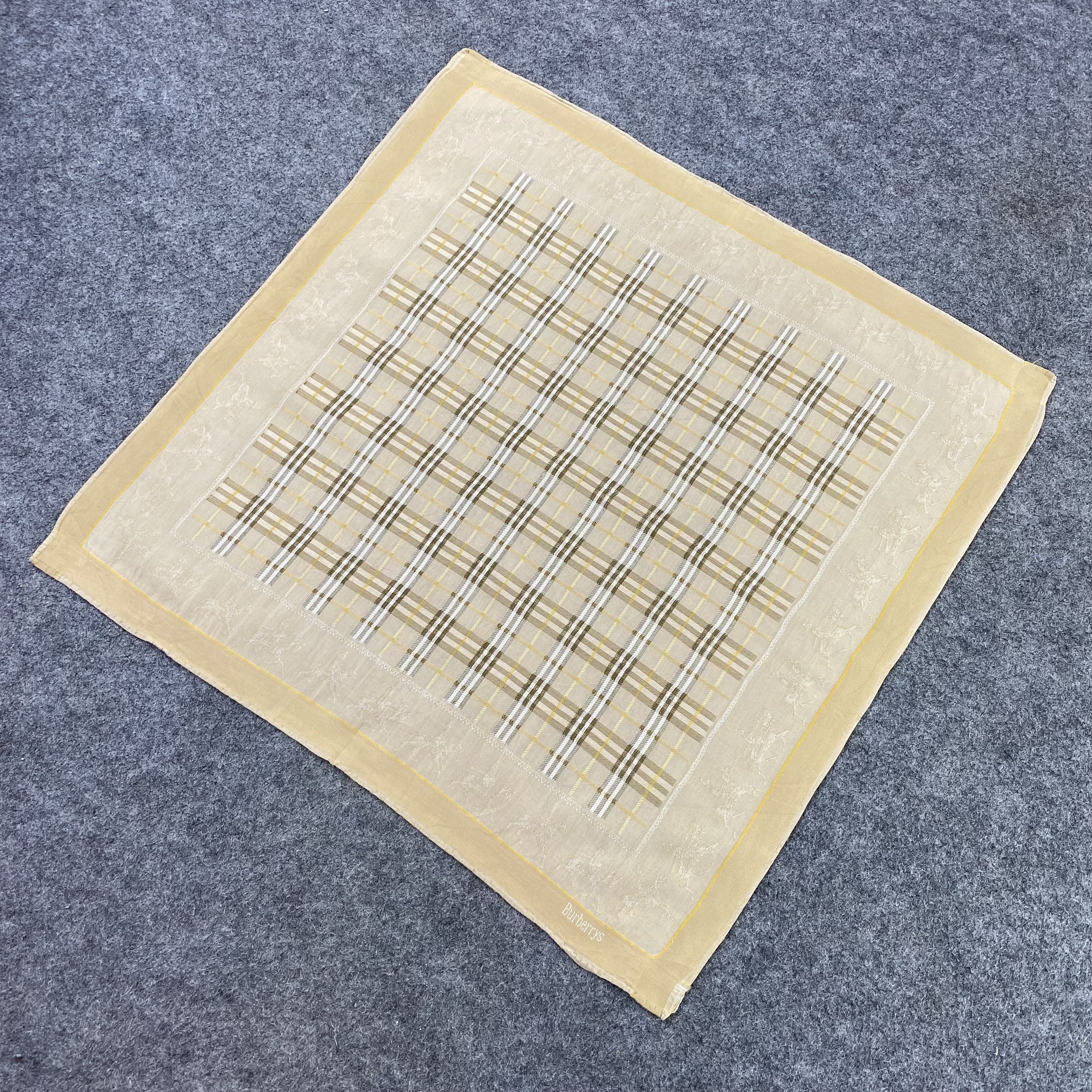 Burberry vintage Burberrys Handkerchief Neckerchief Bandana-B1679 Size ONE SIZE - 4 Thumbnail