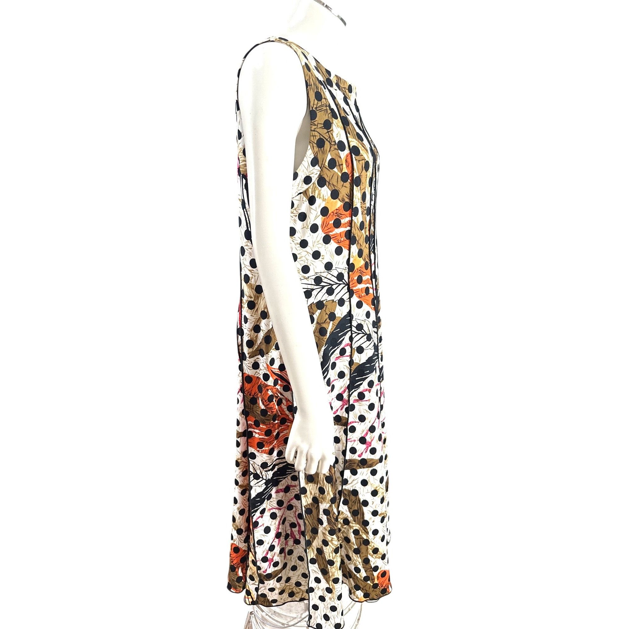 Other Voir Voir Size 14 Multicolor Polka Dot Patchwork Leaf Print Size XL / US 12-14 / IT 48-50 - 5 Thumbnail