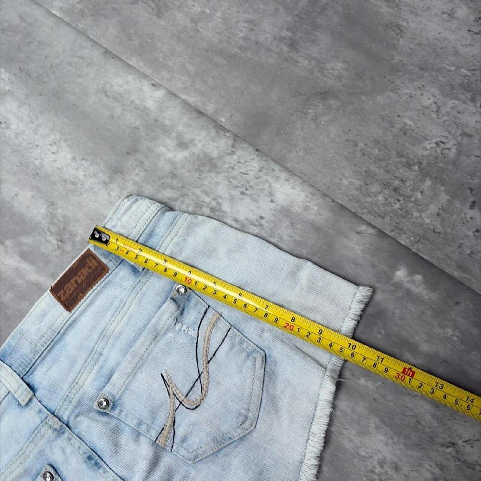 Other Y2K Light Wash Zanadi Grunge Gothic Denim Shorts Size 32" / US 10 / IT 46 - 7 Thumbnail