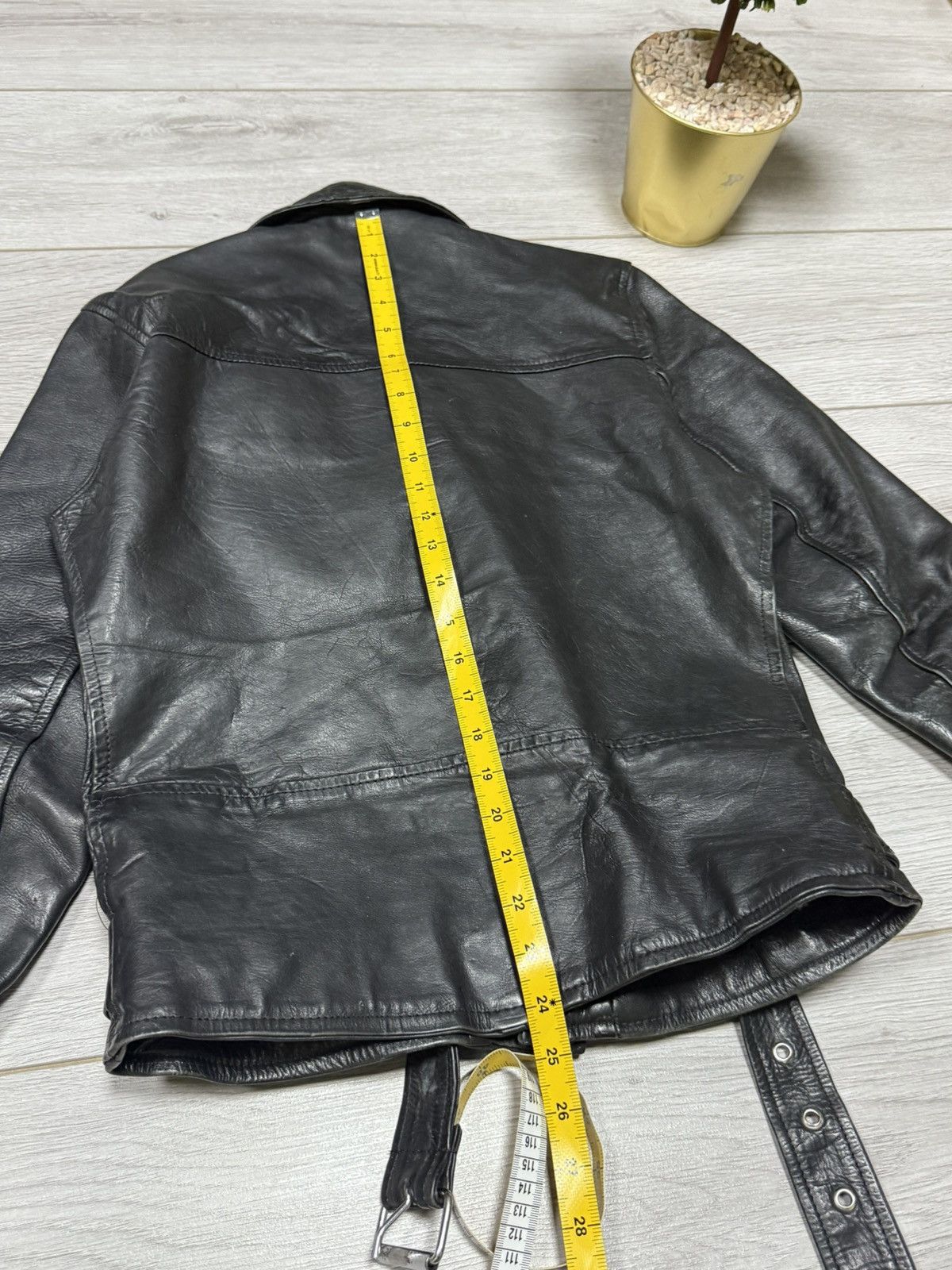 Genuine Leather Leather biker jacket vintage, zip up Size XS / US 0-2 / IT 36-38 - 12 Thumbnail