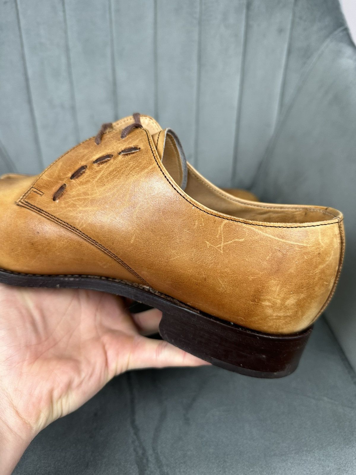 Barker × Handmade Barker London Leather Handmade Shoes Men’s 9 Size Size US 9 / EU 42 - 12 Thumbnail