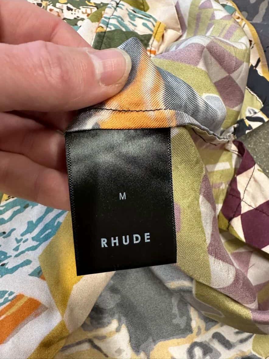 Rhude Rhude Silk Racing Short-Sleeve Button Up Multi-Color Size US M / EU 48-50 / 2 - 4 Thumbnail