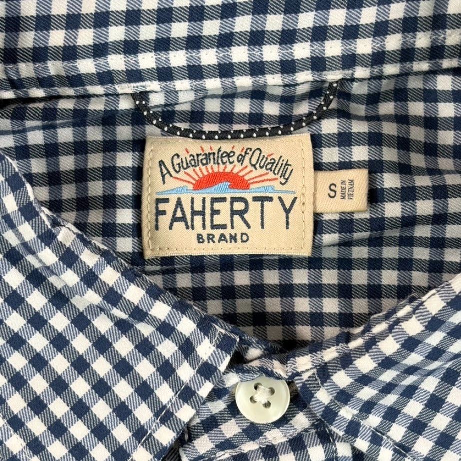 Faherty Faherty Brand The Movement Shirt Button-Down in Blue Gingham Check Men Small NWOT 49 Size US S / EU 44-46 / 1 - 2 Thumbnail