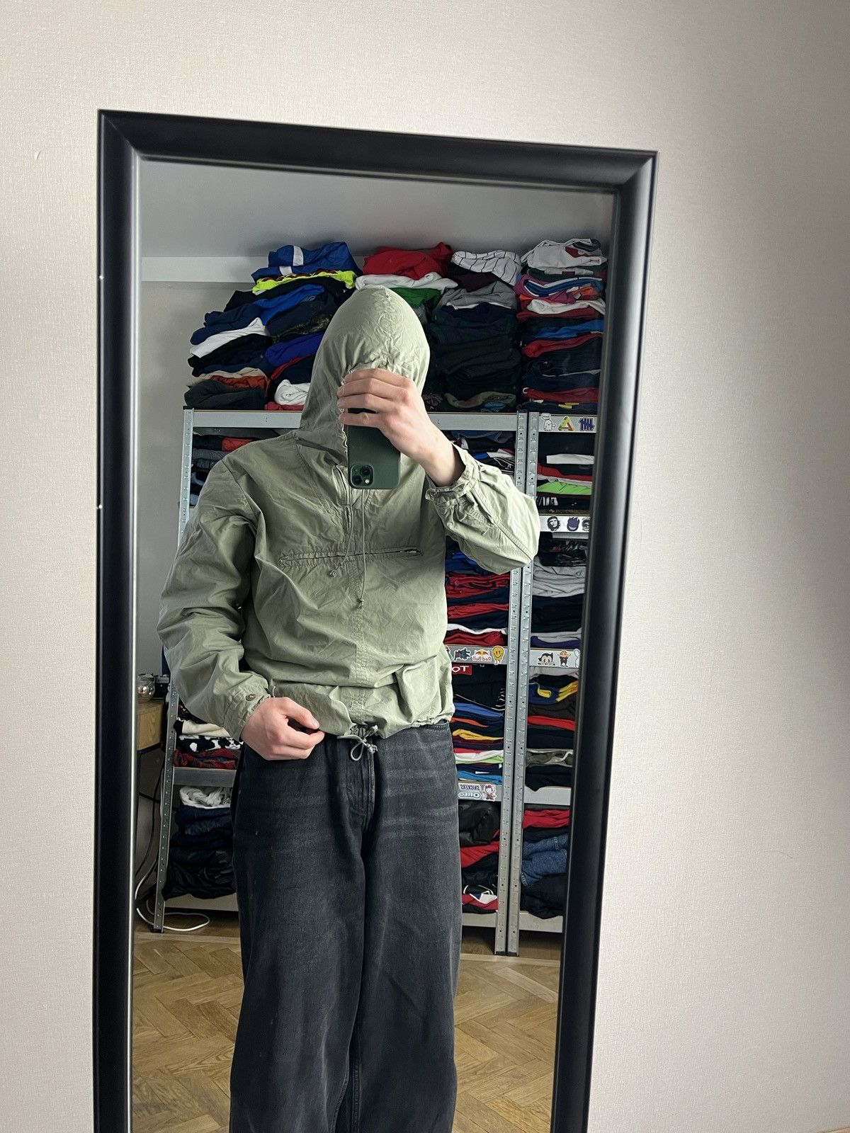 Army Of Me Vintage Distressed 80s 90s Military/Army Anorak Smoke Jacket Size US M / EU 48-50 / 2 - 3 Thumbnail