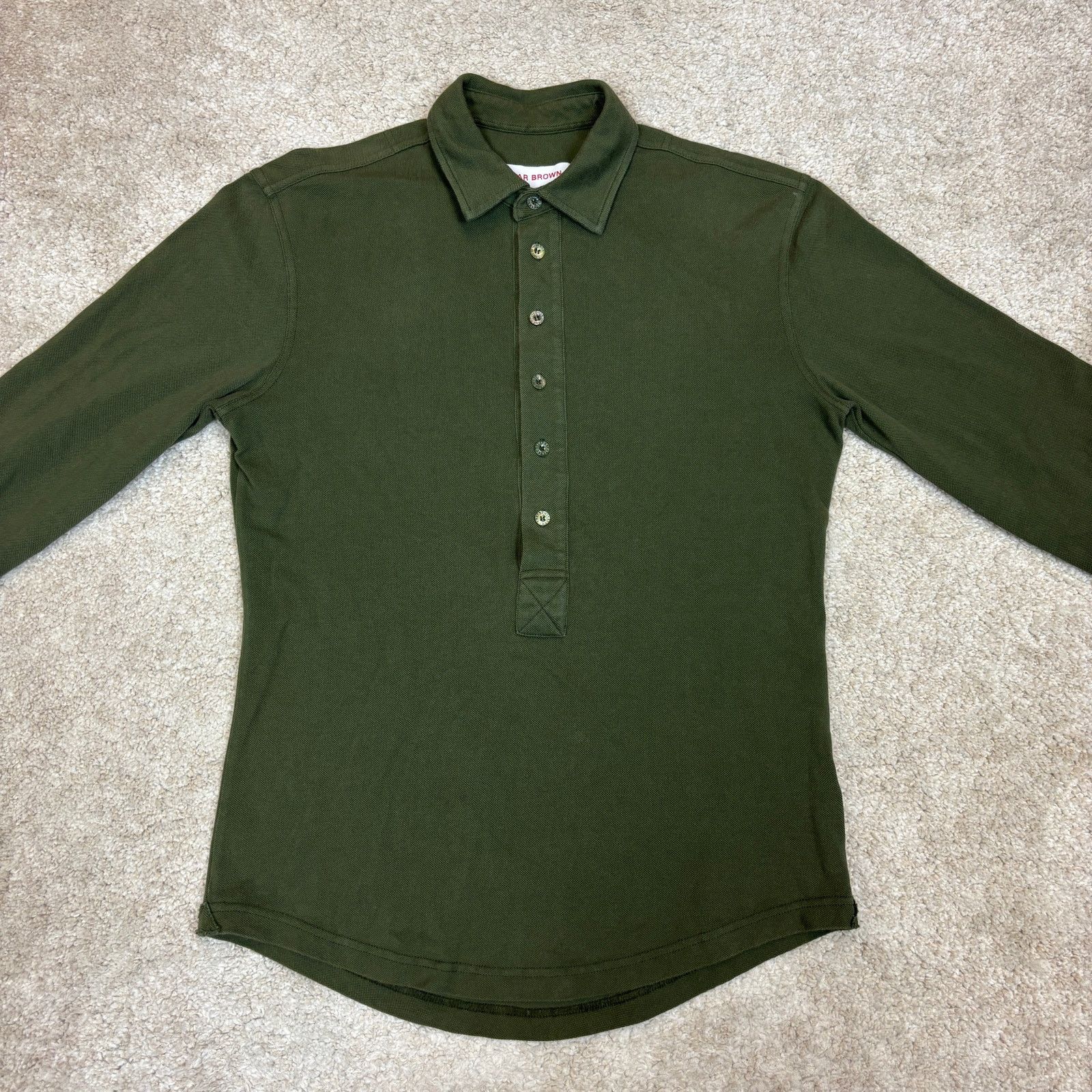 Orlebar Brown Orlebar Brown 6 Button Henley Long Sleeve Polo Shirt Small Size US S / EU 44-46 / 1 - 2 Thumbnail