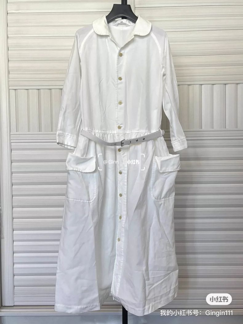 Comme des Garcons Comme Des Garcons Polyester white coat/dress Size S / US 4 / IT 40 - 1 Thumbnail